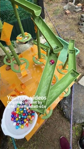 Marble Run (Fun Outdoor Water Marble Run Course) #12 #ASMR