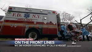 ON THE FRONT LINES: Eva Pilgrim is with EMS workers in hard-hit New York City as calls for help skyrocket during the coronavirus pandemic – testing the 911 system – and with many first responders fearing they may become infected. https://abcn.ws/39xv41V | ABC World News Tonight with David Muir