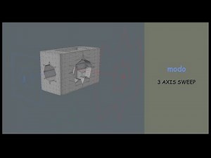 Modo tutorial : 3 AXIS SWEEP Mesh Operations Assembly.
