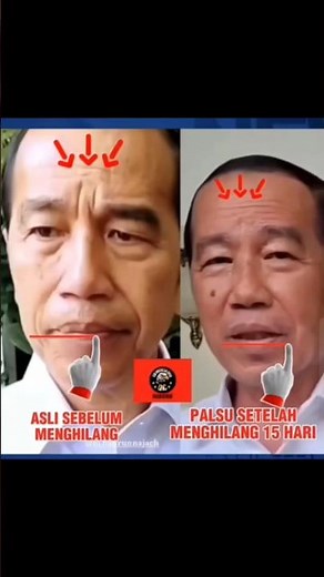 Perbedaan Wajah JOKOWI Dulu dan Sekarang.