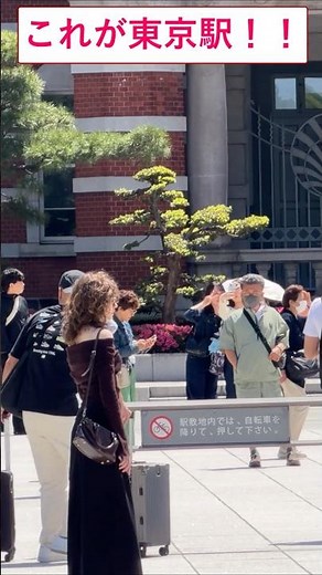 [これが東京駅!!]外国人観光客は、初めて東京駅を目にしたとき、その素晴らしさにとても感動します#外国人 #新幹線 #日本 #東京