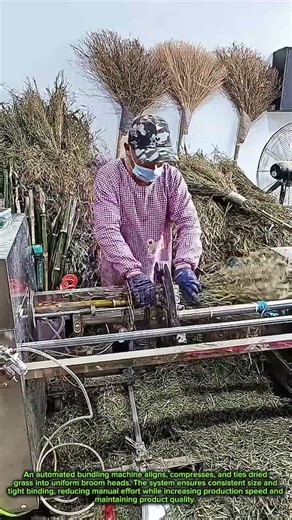 Smart Machine Turns Grass Into Perfect Brooms at Scale