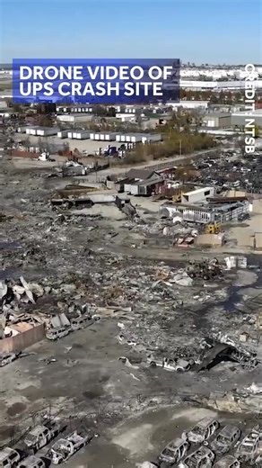 712K views · 7.8K reactions | The NTSB released video from their drones of the UPS plane crash scene in Louisville. https://www.wlky.com/article/ntsb-aerial-footage-ups-crash-site-louisville/69287368 | WLKY News | Facebook