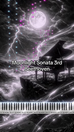 Moonlight sonata - Beethoven #music #beethoven #piano #pianopulse