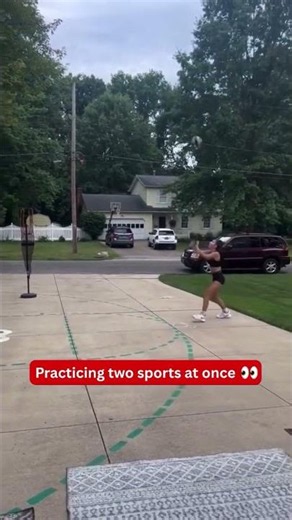 She's gonna get that college paid for one way or another. 🏀🏐 #shorts