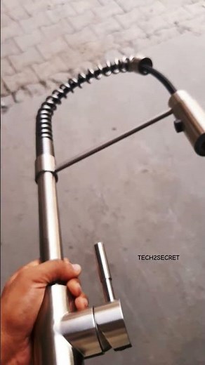 Kitchen Stainless Steel Pull-Out Mixer Tap | Hot & Cold Water Faucet | 360° Flexible Spray