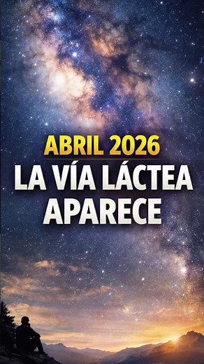 ABRIL 2026 — COMIENZA LA TEMPORADA DE LA VÍA LÁCTEA#VíaLáctea #CieloNocturno #Espacio