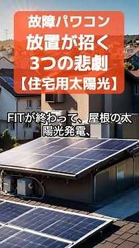 パワコンが止まると発電ゼロになります。放置が招く3つの悲劇【住宅用太陽光】