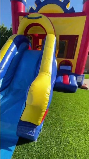 The Ultimate Backyard Party Setup — Bounce House + Pool!