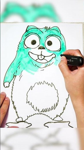 How to Draw and Color a Lemming from Grizzly And Lemmings #drawing #coloring #cartoonnetwork