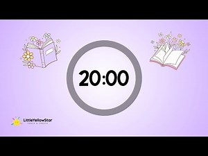 Calm Reading Timer – 20 Minute Countdown Timer For Kids With Soft Music | Classroom Timer For Kids