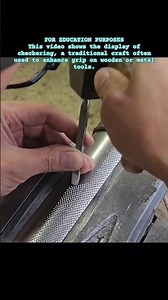 Hand-Cut Checkering #Craftsmanship #HandTools #Checkering #Woodworking #MetalWork #Artisan