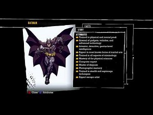 Batman Arkham Asylum All Character BIOS.