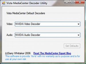 Media Center Decoder Utility