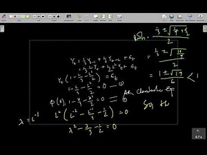 Yule Walker & AR2 Stationarity Example