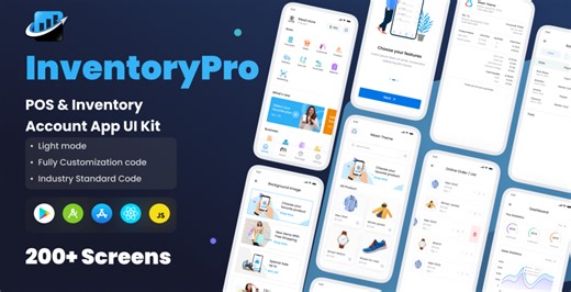 InventoryPro - POS & Inventory Account App React Native Expo Ui Kit