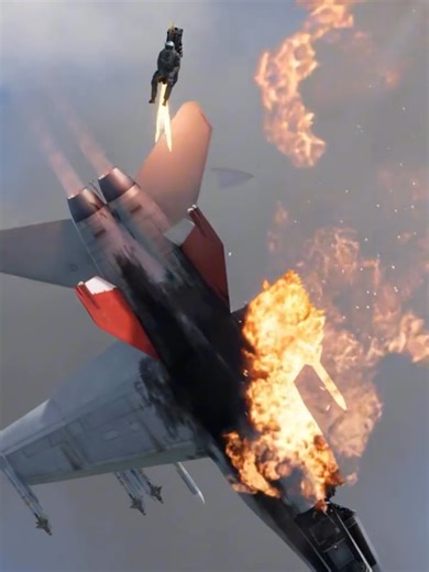 Pilot Ejects Seconds Before Jet Explodes Mid-Air!