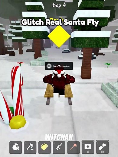 Glitch Real Santa Fly 🎅 99 Nights in the Forest #99nightintheforest #usa #roblox #witchan