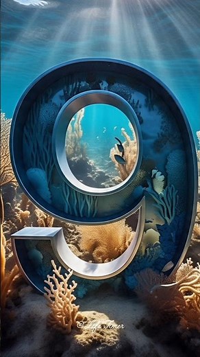 Underwater Countdown 9 to 0 | Dive Deep with Voice Timer #countdown #timer #10seconds #shorts