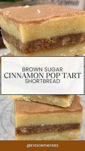 Indulge in a taste of nostalgia with these homemade Brown Sugar Cinnamon Pop Tart Shortbread! This is the perfect sweet treat. Recipe by @butternutbakery, this is a must-try. Comment ‘sugar’ below to get the recipe. #amazeballseats #bakedgoods #homemade (Also check out her other amazing recipes - she is AWESOME!) ⚠️ TIP: Be sure to always check your message request folder to accept my DM. As always, you can also find the link to this recipe on my website in the link in profile. | Eyes On The Fri