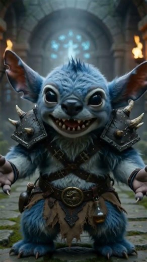 "Ohana means clan. Clan means no stick in muck!" 🐾🪓 Meet Zik, our Stitch-inspired Goblin Barbarian!