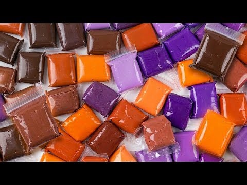 UNBOXING 20+ Clay Packs! 🤎🧡💜 So Satisfying! #clay #unboxing #polymerclay #trending 