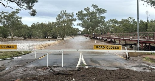 Floods, rescues as deluge hits Alice Springs