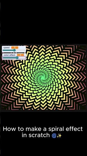 How to Make a Spiral Effect in Scratch 🌀