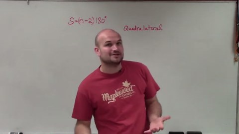 How to determine the sum of all interior angles of a polygon Ex 1