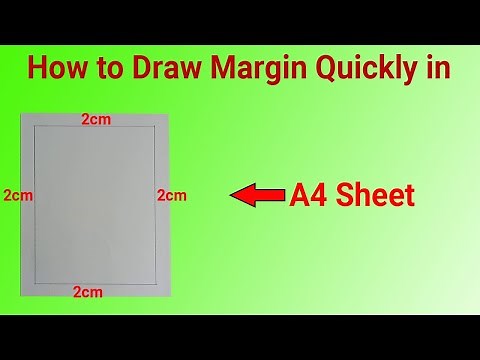 How to Draw Margin Quickly in A4 Sheet