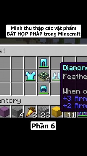 Thu thập các vật phẩm BẤT HỢP PHÁP trong Minecraft