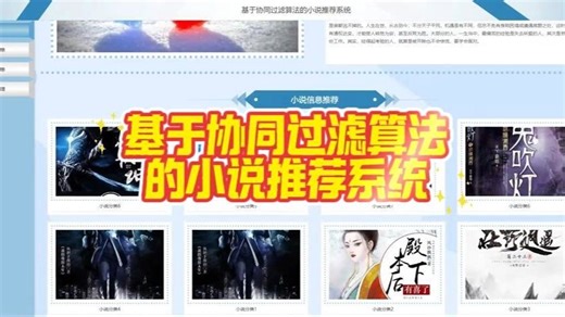 基于协同过滤算法的小说推荐系统