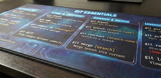 Git Cheat Sheet Desk Mat, Linux Terminal Commands Mousepad, Programmer Productivity Gift, XL Non-slip Coding Pad, Computer Science Decor - Etsy Australia