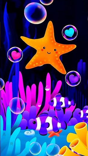 Calming Undersea Animation 🪸 Aquarium 🐟 Relaxing fish 🐠 #baby #kids