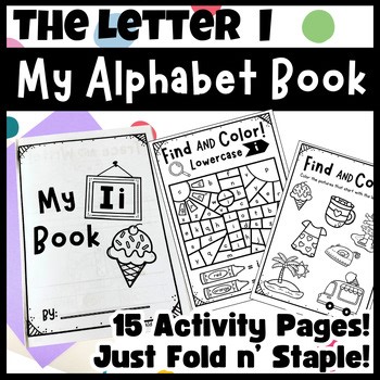 My Letter I Book | Letter I Worksheets | Alphabet Mini Book
