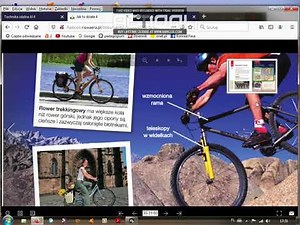 Lekcja techniki dla kl. 4 - Rodzaje, budowa roweru. PSP w Wolanowie.