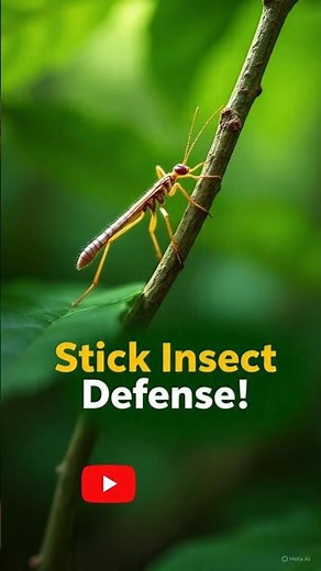 The Unique Defense Mechanisms of Stick Insects 🪵🦗 | Nature’s Masters of Camouflage