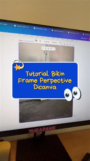 Tutorial bikin frame perspektif di canva. Jangan lupa di save ya💫 #canvadesign #tipscanva #tutorialcanva #canvahacks