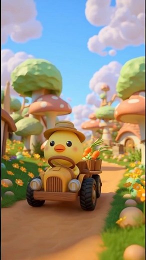 🦆Duck Farmer on Carrot Tractor 🚜🥕 | 3D Animation Shorts