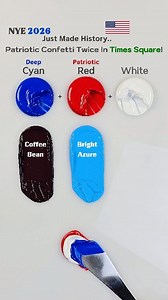 28K views · 263 reactions | Happy New Year 2026  Deep Cyan, Patriotic Red and White blend & creating a stunning 6-shades collection  #colormixing #paintmixing #asmr #art #Painting | Mini Art Zone | Facebook
