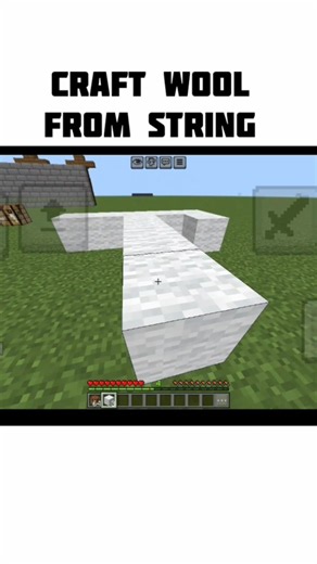🧶 How to Craft Wool from String in Minecraft! 🐑 #Minecraft #MinecraftTutorial #WoolDescription