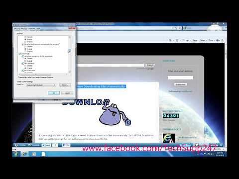 How to Stop Internet Explorer from Downloading Files Automatically