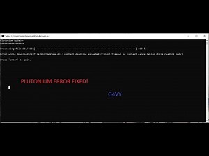 PLUTONIUM ERROR FIX NEW UPDATE OF BO2/G4VY