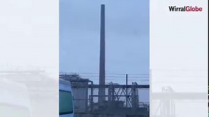Watch the moment the (SHOP) stack at Stanlow Refinery, Ellesmere Port was demolished on Sunday. This is Essar Oil UK's latest bid to create an energy transition hub. Read more here: https://www.wirralglobe.co.uk/news/23190131.essar-oil-uk-demolish-stanlow-refinery-shop-stack/ | Wirral Globe