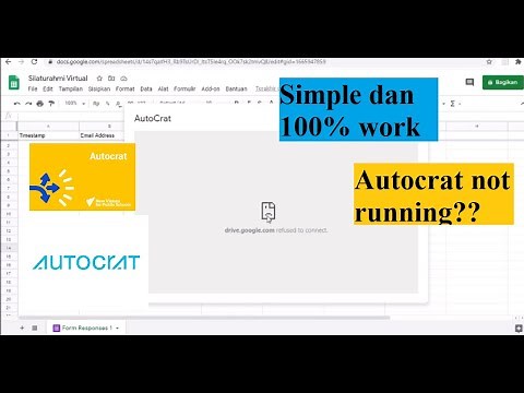 Autocrat Can't Run : Cara Mengatasi Autocrat - drive google refused to connect -