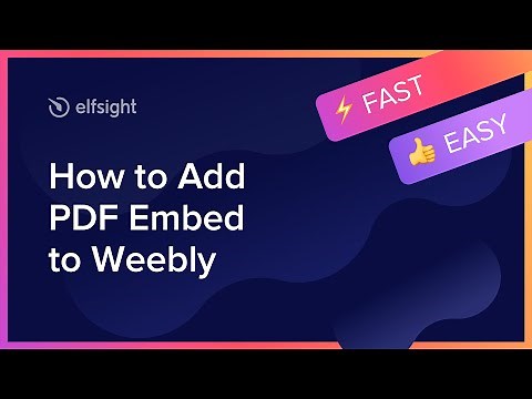 How to Add PDF Embed to Weebly