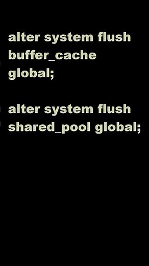 #shorts In RAC, how can you flush shared pool or buffer cache of all the nodes in one command?
