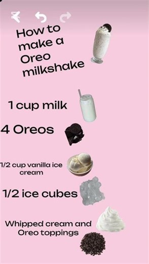 How to make a Oreo Milkshake😋