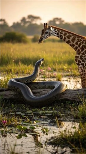 Big Anaconda Vs Giraffe.