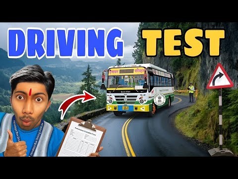 BUS SIMULATOR INDONESIA 🏔️😯 My Hrtc Bus 🚌 Driving Test!!!